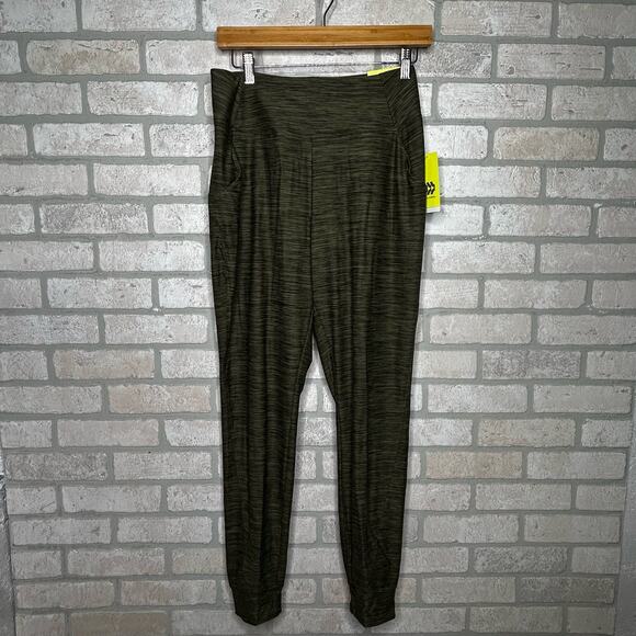 Soft Knit Mid Rise Jogger Heathered Olive Green All In Motion - Picture 1 of 6